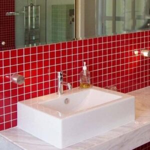 Cerise Red Matt Spectrum Mosaic