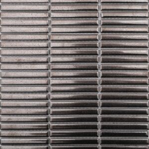Silver Metal Look Matt Finger Mosaic