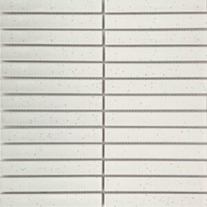 Warm White Gloss Speckle Concave Kit Kat Mosaic