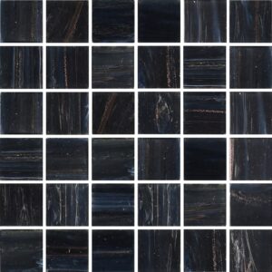 Black Mix Pearl Style Glass Pool Mosaic Dm