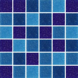 Blue Mix Glass Pool Mosaic Dm