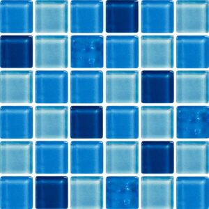 Blue Mix Glass Mosaic Dm