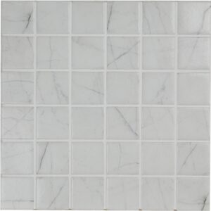 Carrara Stone Look Glass Mosaic Dm