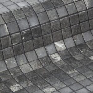 Phyllite Green Grey Stone Look Glass Mosaic Dm