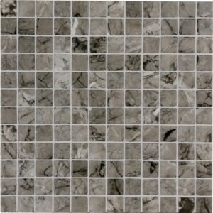 Ash Grey Stone Look Glass Mosaic Dm