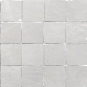 White Grey Mix Gloss Zellige Mosaic