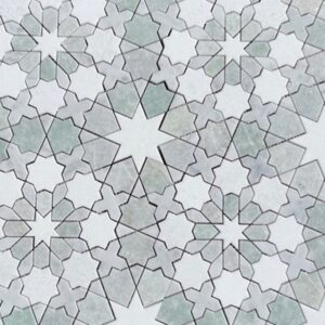 Carrara,thassos & Ming Green Star & Gross Honed Marble
