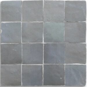 Blue Grey Mix Gloss Zellige Mosaic