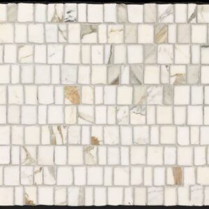Calacatta Oro Honed Marble Artisan Cut Mosaic