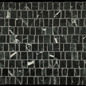 Tempesta Verdi Green Honed Marble Artisan Cut Mosaic
