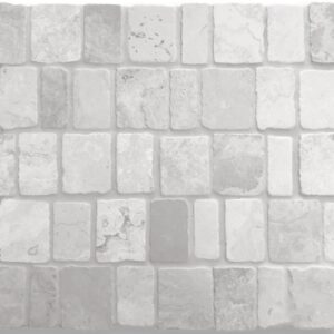 Silver Cloud Tumbled Antique Marble Mosaic