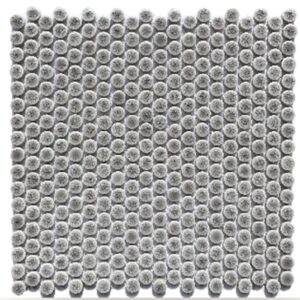 Grey Crackle Mini Pennyround Mosaic