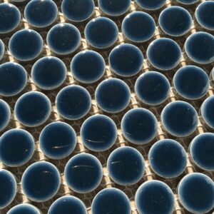 Dark Blue Gloss Penny Round