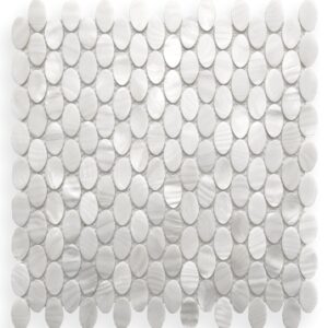 Angel White Mother of Pearl Oval