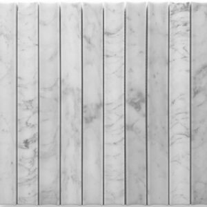 Carrara C Concave Kit Kat Honed Marble Mosaic