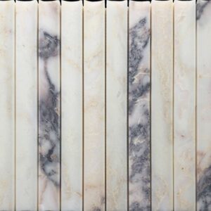 Viola Oro Concave Kit Kat Honed Marble Mosaic