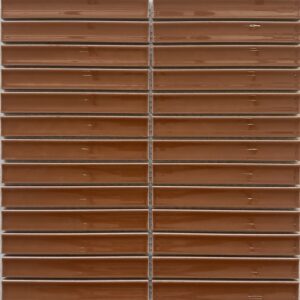 Red Terracotta Gloss Concave Saggar Mosaic