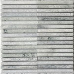 Ming Green Mini Flute Honed Marble Mosaic