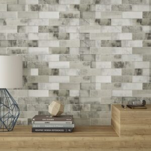 Silver Tile and Glass Sublime Sheeted Mosaic