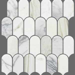 Calacatta Gold Honed Marble Feather Geolux