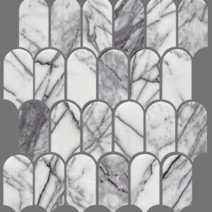 New York Stone Honed Marble Feather Geolux