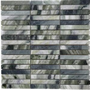 Fontana Verde Finger Honed Marble Mosaic