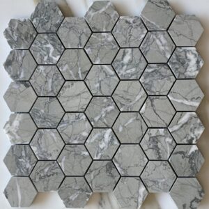 Castlevetrano Honed Marble Hex Mosaic