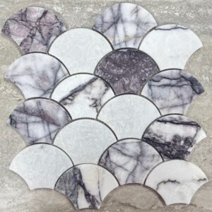 New York Honed Marble Shell Mosaics
