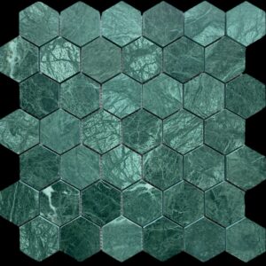 Taj Green Honed Hex Marble