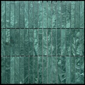 Taj Green Stack Bond Honed Marble Finger