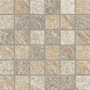 Multi Colour Matt Quartzite Look Porcelain Mosaic
