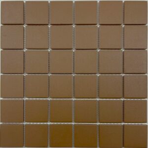 Terracotta Square 48mm Vitrified Mosaic