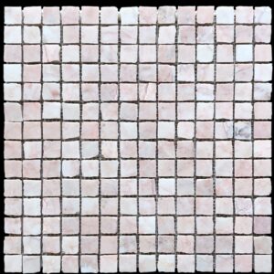 Light Rosado Pink Honed Marble Artisan Cut Mosaic