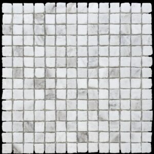 Bianco Oro Light Honed Marble Artisan Cut Mosaic