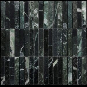 Tempesta Verdi Green Stack Bond Honed Marble Finger