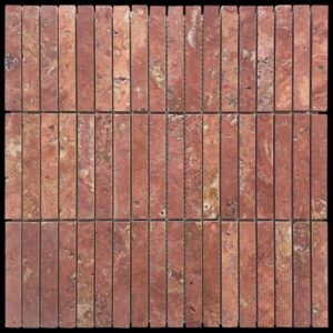 Rosa Travertine Stack Bond Honed Marble Finger