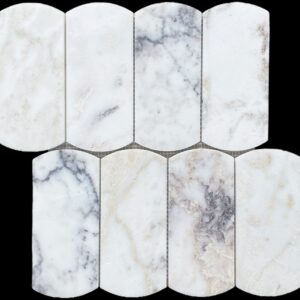 Viola Oro Arco Honed Marble Mosaic