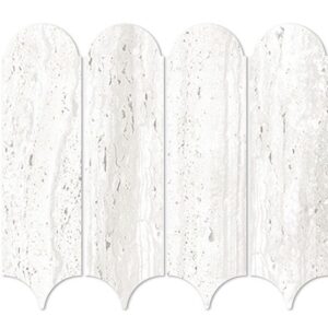 Beige Travertine Look Feather Mosaic