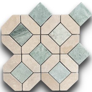 Crema Serena & Verdi Cristallo Tunis Xl Tumbled Marble