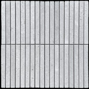Grey Travertine Honed Finger Marble Mosaic