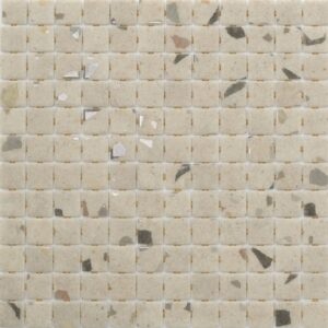 Clay Beige Background 25 Terrazz Glass Mosaic Dm