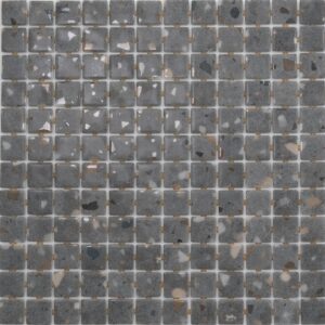 Grey 25 Terrazzo Safe Glass Mosaic Dm