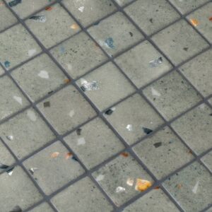 Balinese Green Grey Background 50 Terrazzo Glass Mosaic Dm