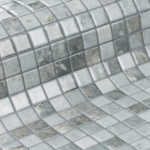 Galena Grey Mix Glass Mosaic Dm