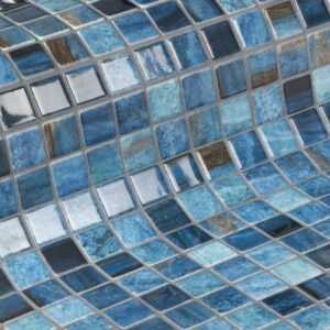 Tanzanite Blue Mix Glass Mosaic Dm