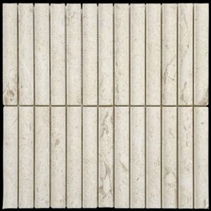 Coquina Limestone Mini Concave Kit Kat Honed Marble Mosaic