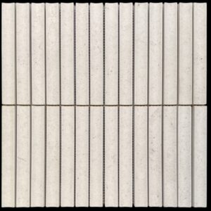 Utica Limestone Mini Concave Kit Kat Honed Marble Mosaic