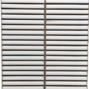 White Vintage Gloss Long Finger Mosaic