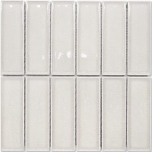 Ivory Gloss 3d Brick Look Mosaic