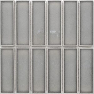 Grey Gloss 3d Brick Look Mosaic